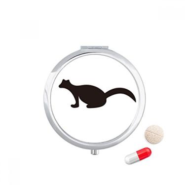 Imagem de Caixa de comprimidos Black Polecat Animal Portrayal Caixa de armazenamento de remédios