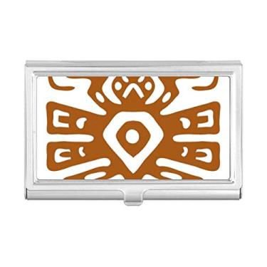 Imagem de Porta-cartões de visita Mexico Totems Civilização Antiga Mexicana