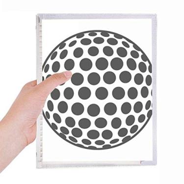 Imagem de Caderno de anotações com estampa geométrica simples Golf Sport com folhas soltas e diário recarregável