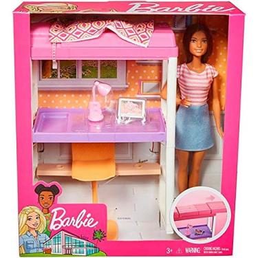 Imagem de Playset E Boneca Barbie - Barbie Móveis E Acessórios - Quart