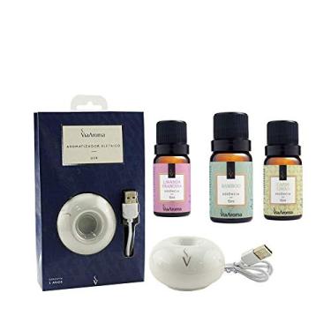 Imagem de AROMATIZADOR LED USB COM 3 Essências VIA AROMA 10ml