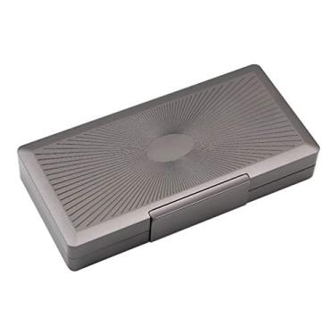 Imagem de Umidor de cigarro para viagem caixa portátil para charutos umidificador, caixa de armazenamento leve de liga de alumínio impermeável, hermética e durável – comporta 3/5 charutos – Ótimo presente para homens