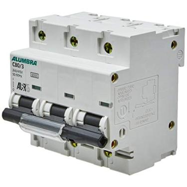 Imagem de Disjuntor Tripolar Curva C, Alumbra, ALBR 6 9449, Branco