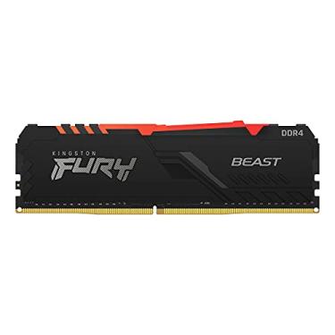 Imagem de Memória Desktop Kingston Fury Beast RGB 16GB DDR4 3600 Mhz - Preto