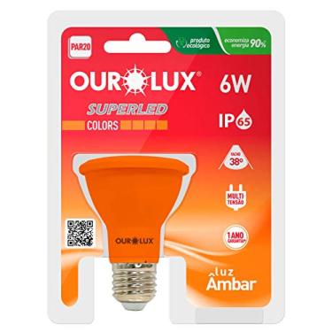 Imagem de Superled Par 20 6W IP65 38 Graus Âmbar Ourolux