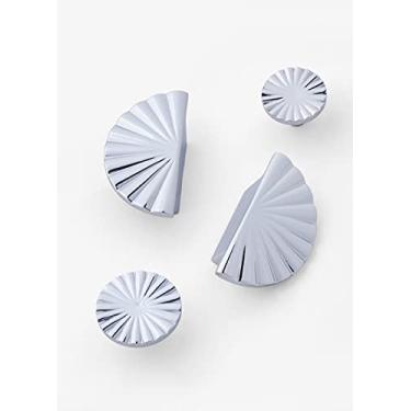 Imagem de Forma semi-circular/Maçaneta de porta Puxadores de móveis antigos de DIY. Gaveta de setor puxa puxadores e puxadores de ouro do gabinete de cozinha, C, 2936,30