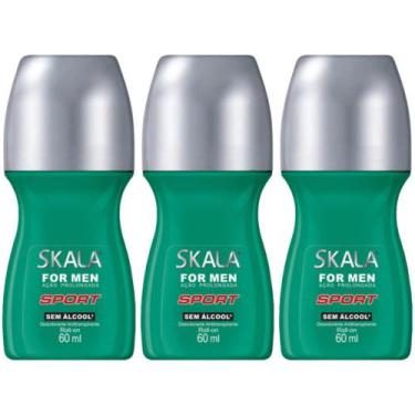 Imagem de Kit C/03 Skala Sport Desodorante Rollon For Men 60ml