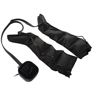 Imagem de Massageador de Pernas, Melhora a Circulação 4 Modos 8 Força de Compressão de Ar Botas de Massagem de Perna Inteira 100-240V para Inchaço (plugue da ue)