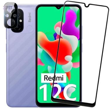 Imagem de Película 5D 9D Ceramica 9H para Xiaomi Redmi 12C e Película Câmera Lente