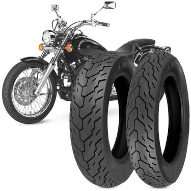 Imagem de 2 Pneu Drag Star Technic 170/80-15 77h 100/90-19 57h Iron