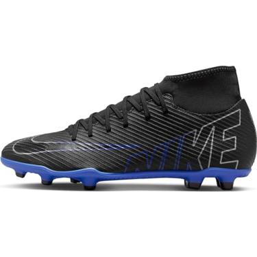 Imagem de NIKE Cano Alto de Futebol Masculino, Preto cromado Hyper Royal, 4