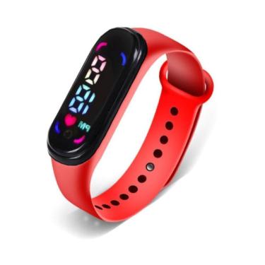 Imagem de Relógio Digital Esporte Bracelete Led Adulto Infantil Barato