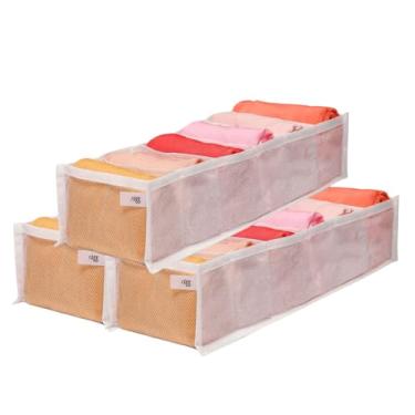 Imagem de KIT 3 Colmeia Organizadora Gaveta P/Roupas de Bebê Academia Treino Tela M C/ 18 Nichos Divisórias Ventiladas