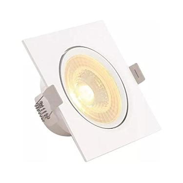Imagem de SPOT LED QUADRADO DIRECIONAVEL EMBUTIR 5W BRANCO QUENTE 3000k BIVOLT - GALAXY