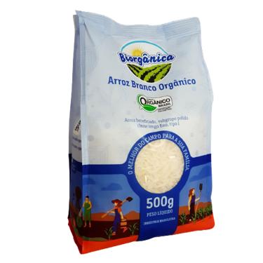 Imagem de Kit 3X: Arroz Agulhinha Branco Orgânico Biorgânica 500g