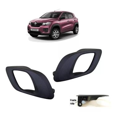 Imagem de Par Maçaneta Gatilho Puxador Interno Renault Kwid Haste Reta