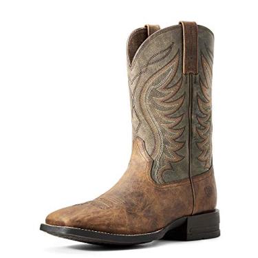 Imagem de ARIAT Bota masculina Amos Western, Sorrel Crunch/Verde militar, 44