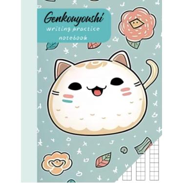 Imagem de Caderno de prática de escrita Genkouyoushi: livro de escrita para personagens japoneses (escrita Kanji e Kana), Estética de gato Kawaii