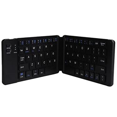 Imagem de Teclado dobrável, teclado sem fio para laptop de 10m / 32,8 pés, teclado dobrável simples, compacto com jogador de trabalho para computador portátil tablet acessório