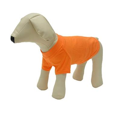 Imagem de Camiseta Lovelonglong 2019 para animais de estimação, fantasias para cães, básica em branco, camisetas para cães pequenos, laranja, G
