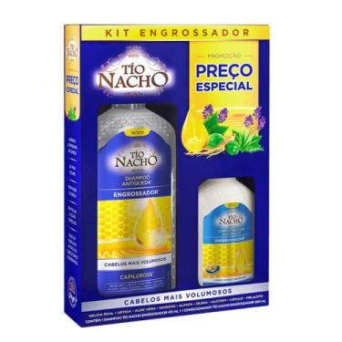Imagem de Tío Nacho Antiqueda Engrossador Kit Shampoo 415ml + Condicionador Com
