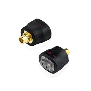 Imagem de okcsc Cabo de 2 pinos de 0,75 mm para adaptador macho MMCX funciona para 0,75 cabo de 2 pinos conectado com SHURE SE215 SE315 SE425 SE535 SE535LTD SE846 para FiiO FH1 F9 F9PRO FH5 conversor de áudio