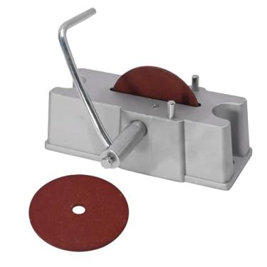 Imagem de UOIENRT 66785 Moedor manual de filtro manivela de anel de pistão vem com roda de moagem de 120 grãos