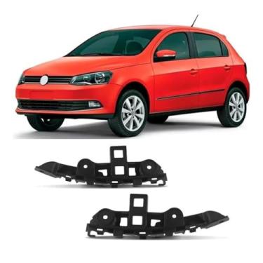 Imagem de Par Suporte Guia Parachoque Dianteiro Gol Gvi G6 2013 2014 2015 2016 2017 2018 2019 2020 2021