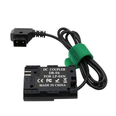 Imagem de Adaptador de alimentação D-tap LP-E6 acoplador CC de bateria falsa para Zacuto EVF e Canon Canon 5D II/III/IV 5DSR 6D 6DII 60D 70D 80D 7D 7DII