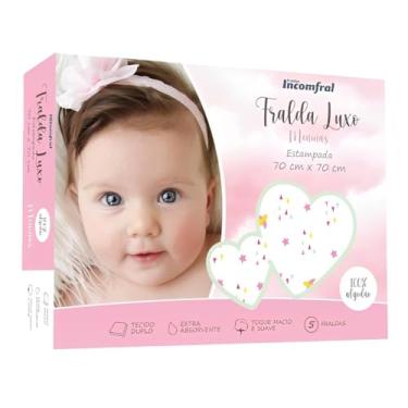 Imagem de Fralda Luxo Estampada Feminino - Caixa com 05 unidades