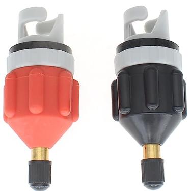 Imagem de FDXGYH 2 peças adaptador de bomba SUP conversor de bomba de ar adaptador de válvula de ar conector de cabeça de bombeamento convencional para prancha inflável de caiaque stand up paddle inflável
