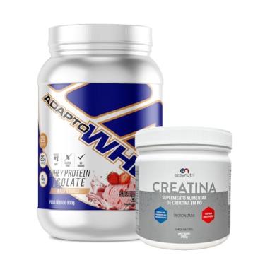 Imagem de Combo Adapto Whey 3W 900g + Creatina 300g (900g, Morango)
