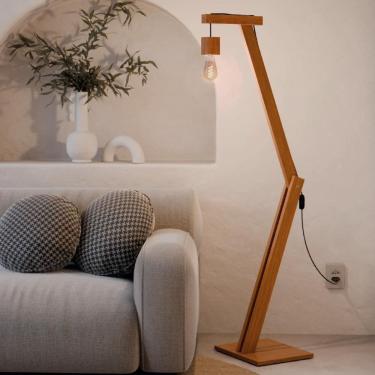 Imagem de Luminária de Chão para Sala Lisboa Amadeirado
