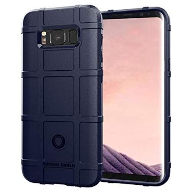 Imagem de Capa para Samsung Galaxy S8 Plus, proteção robusta, material TPU de fibra de carbono, macia, antiderrapante, antiimpressões digitais, capa totalmente protetora para Samsung Galaxy S8 Plus