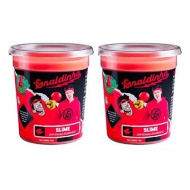 Imagem de Kit de Slime Lojas Q2 Enaldinho Youtuber com Bolinha Surpresa - Vermelho, Não Obtido - 2 Potes de Slime com Bolinha Surpresa - Infantil Unissex