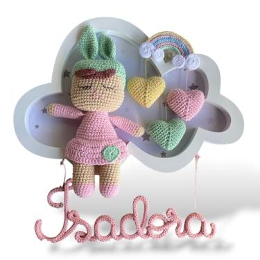 Imagem de Porta Maternidade Amigurumi Nuvem - Menina Metoo Chuva de Amor