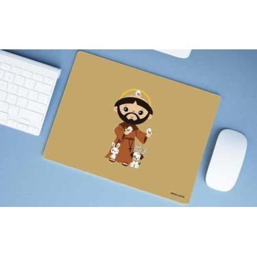 Imagem de Mouse Pad Emborrachado Personalizado Estampas Evangélico Católico - De