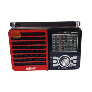 Imagem de Radio retro antigo am fm sw usb sd tf lanterna bluetooth le long le-61