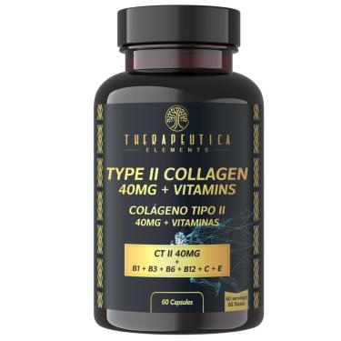 Imagem de Colágeno Tipo 2 40mg + Vitaminas B1 + B3 + B6 + B12 + C + E | Suporte para Articulações  60 Cápsulas-Unissex