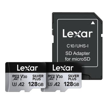Imagem de Cartão de memória Lexar Professional Silver Plus 128GB (pacote com 2)