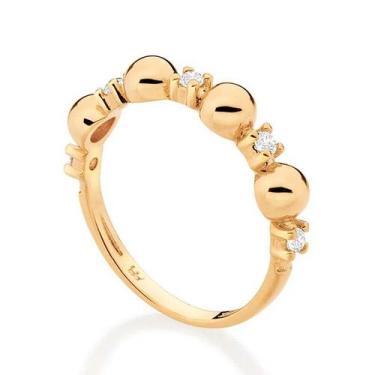 Imagem de Anel banhado ouro 3x 24k 18k e 22k feminino rommanel skinny fino crave