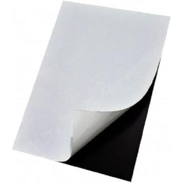 Imagem de Folhas Manta Magnética Adesivada A4 0,3mm Imã De Geladeira 3 Un. - Gv 