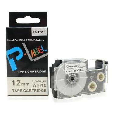 Imagem de Fita Rotuladora Compativel Branca 12mm Xr-12we Compatível - fast