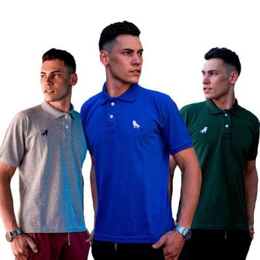 Imagem de 3 Camisas Polo As Melhores Camisetas É Aqui Na Estilo Rei, P, Cinza, A