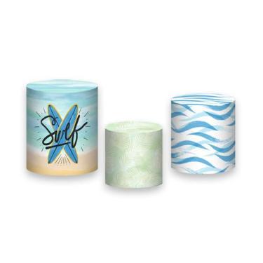 Imagem de Trio de Capas de Cilindro - Praia Pranchas de Surf 013 - Via Cores
