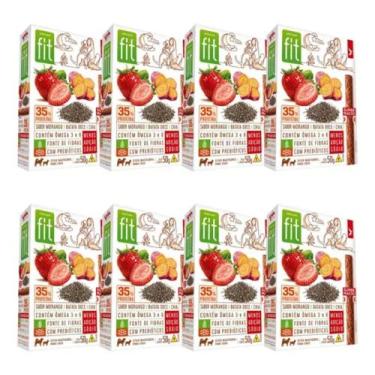 Imagem de Kit 8 Petiscos P/ Cães Sticks Fit Spin Pet - 50g - Morango - Onebyone 