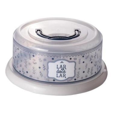 Imagem de Boleira Decorativa com Tampa de Rosca para Sobremesas Elegante Cozinha