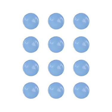 Imagem de Imãs Enfeite de Geladeira e Painel - Botão Azul Bebê 12 Unidades - TUD