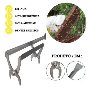 Imagem de Pegador de Caixilho Altamente Resistente em Inox Apicultura - SR Apicu