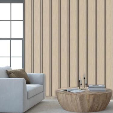 Imagem de Papel De Parede Ripa Jacaranda Bege Ripado Lavavel Natural - LRP